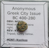 #L618# Anonymous Greek city issue bronze coin from Kyzikos 400-280 BC