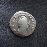 #N130# Roman silver denarius coin of Faustina I from 141-161 AD