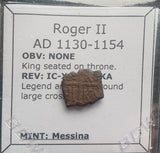 #M592# Italian medieval coin issued under Roger II of Messina, 1130-1154 AD