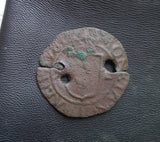 #K985# Swedish copper 1/2 Öre coin of Johan III from 1577-1592 AD