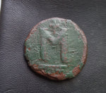 #L915# Byzantine Follis coin of Anastasius I from 491-518 AD