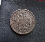 #M908# Austrian copper 1 Kreuzer coin of Franz II from 1885 AD