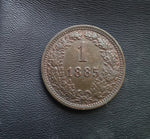 #M908# Austrian copper 1 Kreuzer coin of Franz II from 1885 AD