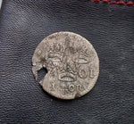 #K971# Swedish silver 1 Öre coin of Karl XII from 1701 AD