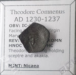 #N102# Rare Byzantine Trachy coin of Theodore Comnenus from 1230-1237 AD