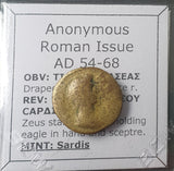 #N106# Anonymous Roman provincial coin from Sardes 54-68 AD