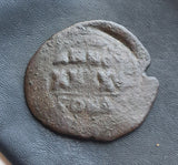 #L930# Byzantine Follis coin of Phocas from 602-610 AD