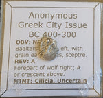 #L550# Anonymous silver Greek city issue coin from uncertain Cilician Mint 400 BC