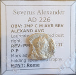 #N194# Roman silver denarius coin of Severus Alexander from 226 AD