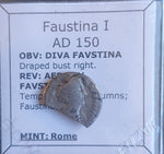 #M945# Roman silver denarius coin of Faustina I from 150 AD