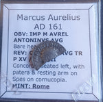 #M728# Roman silver fouree denarius coin of Marcus Aurelius from 161 AD