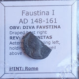 #M946# Roman silver denarius coin of Faustina II from 148-161 AD