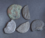 #N04# Ex-dealers lot of 5 Ancient Limes denarius Roman coins from 116-177 AD
