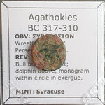 #M469# Sicilian Greek coin of Agathokles from Syracuse, 317-310 BC