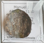 #M847# Byzantine Trachy coin of Manuel I from 1143-1180 AD (Constantinople)