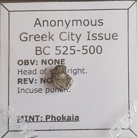 #M580# Anonymous Greek silver Diobol coin of Phokaia, 525-500 BC