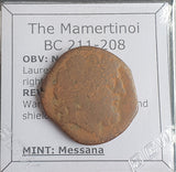 #N891# Anonymous Sicilian Greek coin from Messana (The Mamertinoi), 211-208 BC
