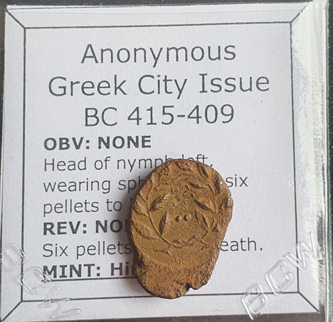 #N815# Anonymous Sicilian Greek coin from Himera, 415-409 BC