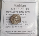 #N222# Provincial Roman silver Hemidrachm coin of Hadrian from 117-138 AD