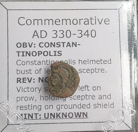 #N432# Commemorative Barbarous Roman bronze coin of Constantine I from 330-340AD
