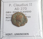 #N692# Roman posthumous Antoninianus coin of Claudius II from 270 AD