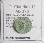 #L152# Roman posthumous Antoninianus coin of Claudius II from 270 AD