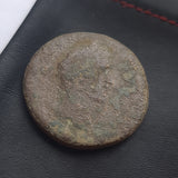 #N790# Roman bronze Sestertius coin of Antoninus Pius from 146 AD