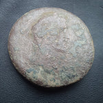 #N790# Roman bronze Sestertius coin of Antoninus Pius from 146 AD