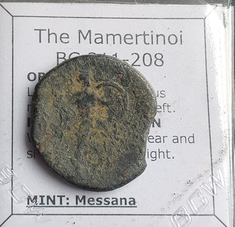 #N827# Anonymous Sicilian Greek coin from Messana (The Mamertinoi), 211-208 BC