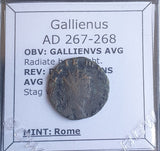 #N448# Roman Antoninianus coin of Gallienus from 260-268 AD