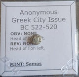 #N250# Rare Anonymous silver Greek city issue coin from Samos 522-520 BC