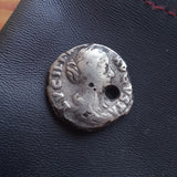 #o079# Roman silver fouree denarius coin of Lucilla from 164-169 AD