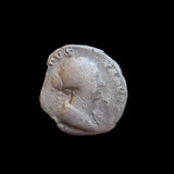 #o080# Roman silver denarius coin of Faustina II from 147-175 AD