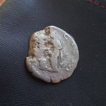 #o080# Roman silver denarius coin of Faustina II from 147-175 AD