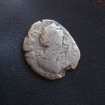 #o072# Roman silver denarius coin of Faustina I from 150 AD