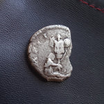 #o035# Roman silver denarius coin of Marcus Aurelius from 174-175 AD