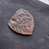 #e352# Mamluk Fals coin of Sultan Al-Mansur Ali II of Egypt 1377-1381 AD