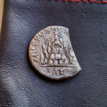 #o309# Roman provincial silver denarius coin of Julia Domna from 206 AD