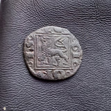 #o214# Spanish Castile dinero coin of Alfonso X from 1281 AD