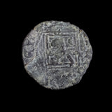 #o366# Spanish Blanca coin of Henry IV from 1471-1474 AD
