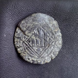 #o366# Spanish Blanca coin of Henry IV from 1471-1474 AD