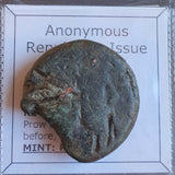 #N976# Anonymous Roman Republican Æ AS coin from 157-156 BC