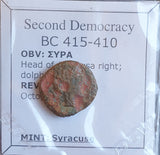 #N987# Anonymous Sicilian Greek coin from Syracuse, 415-410 BC