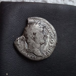#o091# Roman silver denarius coin of Hadrian from 134-138 AD