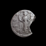 #o081# Roman silver denarius coin of Faustina II from 161-175 AD