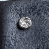 #o441# Anonymous silver Greek city issue Tetartemorion coin from Kyme 450-400 BC