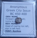 #o425# Anonymous silver Greek city issue coin from Kyzikos 450-400 BC