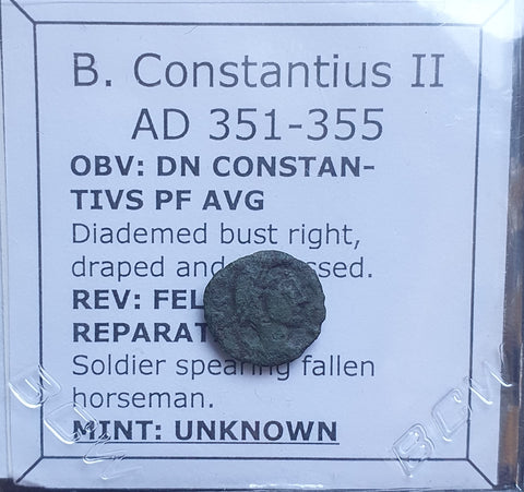 #n522# Roman barbarous Bronze coin issued by Constantius II from 351-355 AD