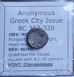 #o486# Anonymous Silver Greek Hemidrachm coin Cherronesos 357-320 BC
