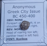 #o430# Anonymous silver Greek city issue coin from Kyzikos 450-400 BC